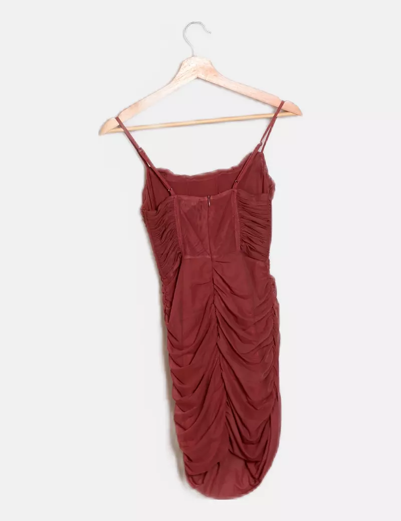 Fitted Ruched Dress by Bershka